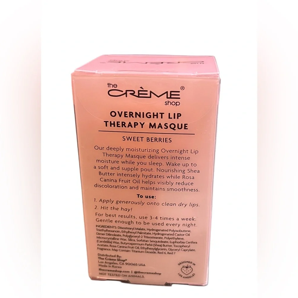 The Crème Shop Sweet Berries Lip Therapy Masque - Pink - Picture 3 of 6